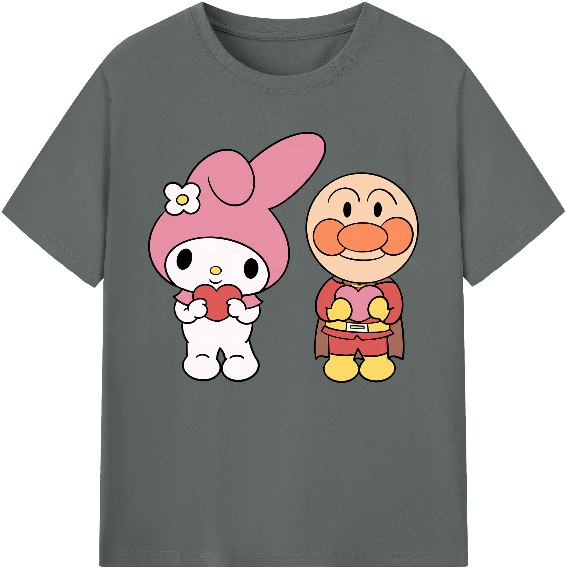 （画像用） アンパンマン Anpanman 綿100％ メンズ半袖Tシャツ｜肌触りやわらか＆通気性